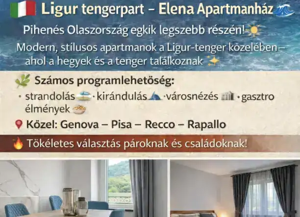 Luxus pihenés Olaszországban – fedezd fel a Residenza Elena apartmanházat!