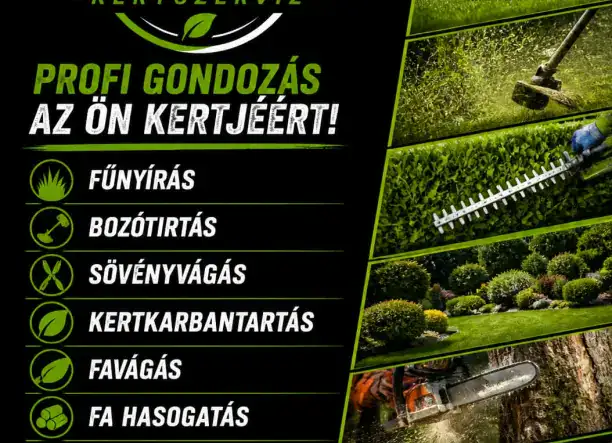Fűnyírás / sövényvágás / favágás