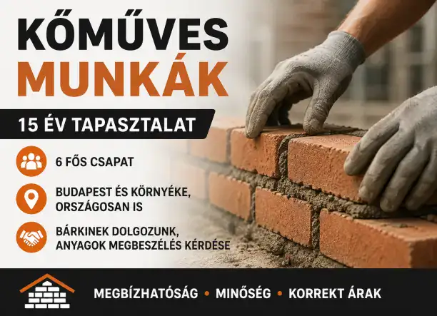 Kőműves Munkák Budapesttől Országosan