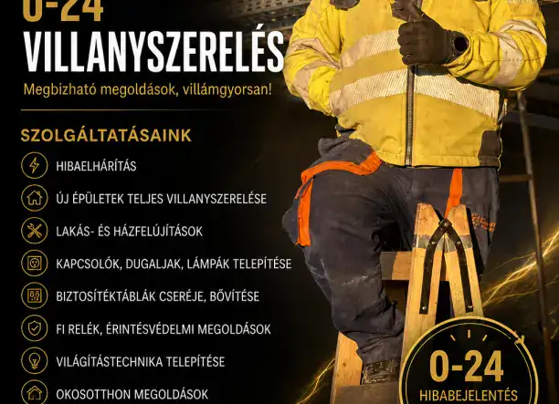 Budapest, Pest megye, Villanyszerelés 0-24.
