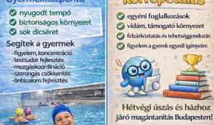 Játékos úszásfejlesztés és egyéni korrepetálás gyermekeknek Budapesten! 🌊✨