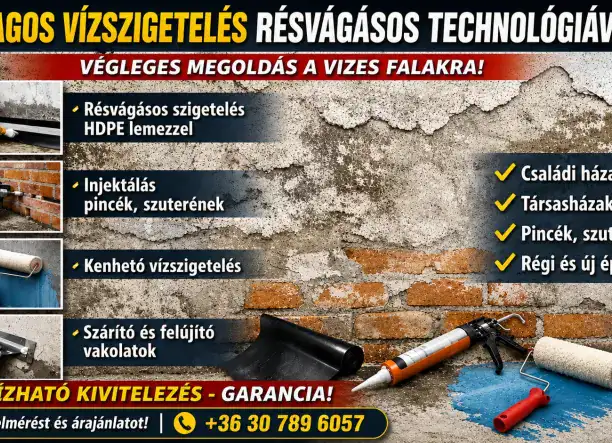 Vizes falak utólagos vízszigetelèse