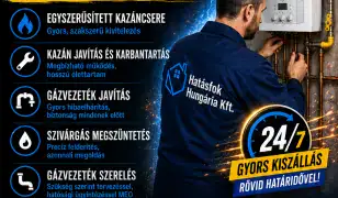 Víz,- Gáz,- Fűtés,- Klímaszerelés, Kazáncsere