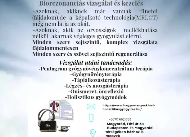Biorezonanciás vizsgálat és kezelés, holisztikus gyógyítás, a végleges gyógyulás eszközei