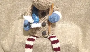 Nyargalóc a horgolt rénszarvas