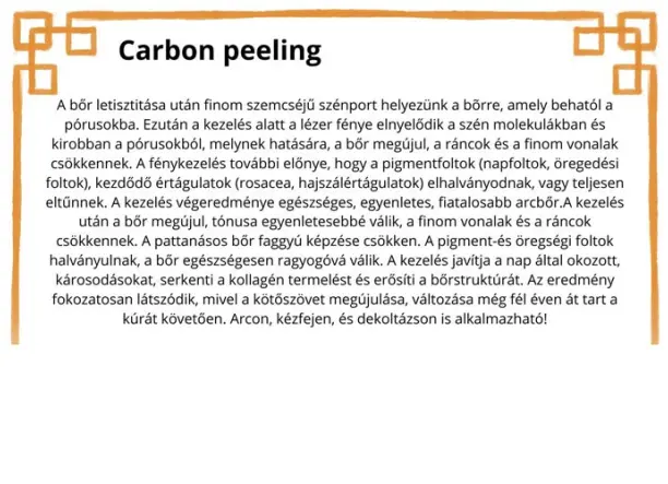 Carbon peeling 4+1 bérlet - Anita fodrászat
